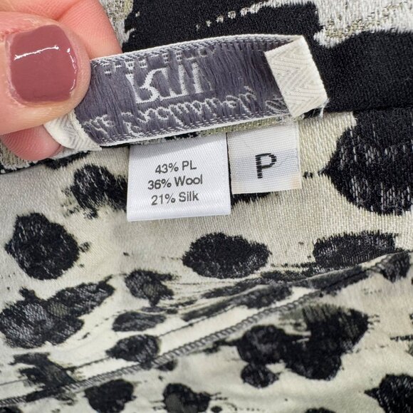 RTW Charleston Tunic Top Womens Black Gold Silks Sleeveless Button Front Size S - Picture 6 of 13